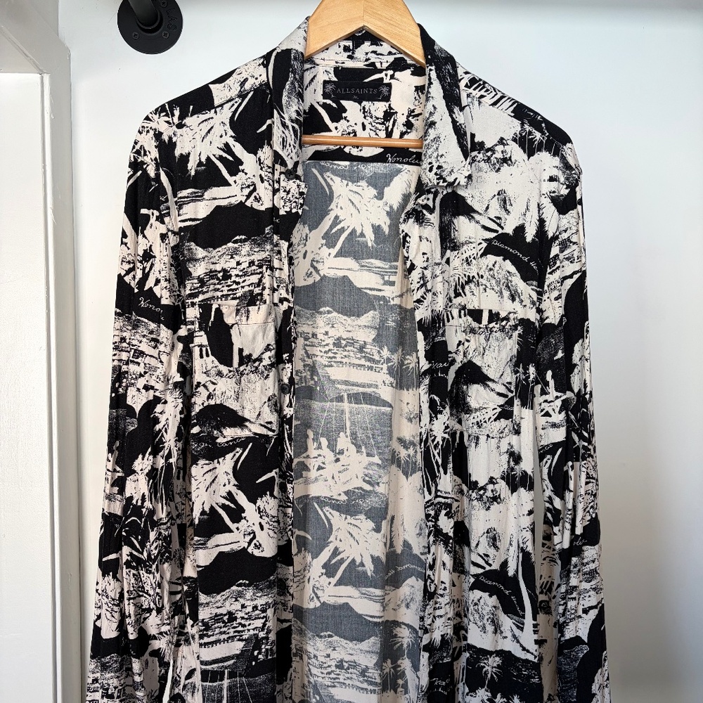 All Saints Awa long sleeve button up